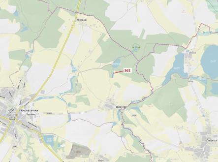 Prodej pozemku, les, 2 498 m²