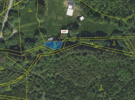 Prodej pozemku, les, 198 m²