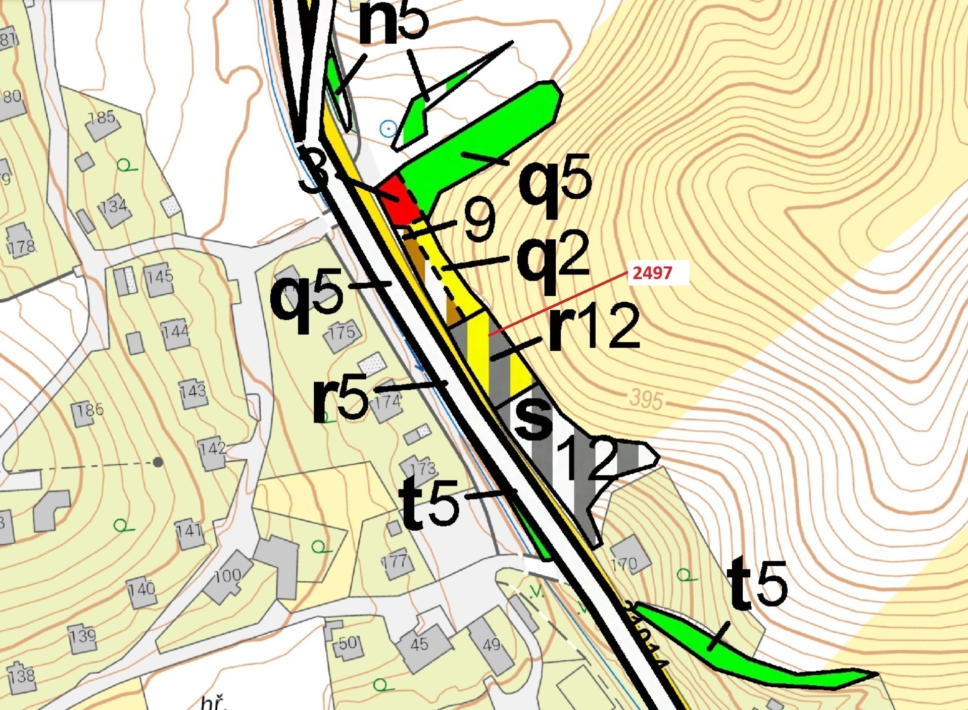Lesní pozemek o výměře 797 m2, podíl 1/1, katastrální území Písečná u Žamberka, obec Písečná, obec s