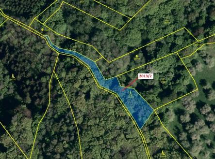 Prodej pozemku, les, 1 363 m²