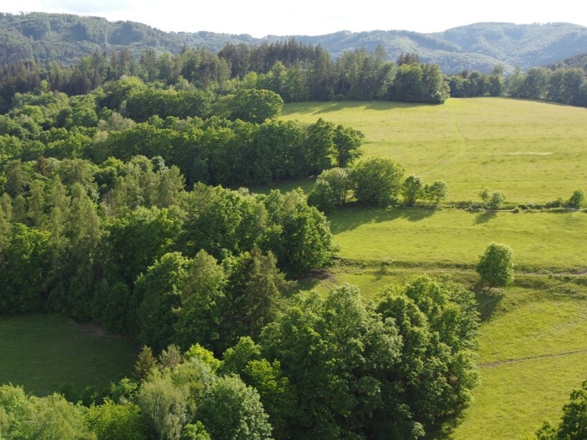 Pozemek o velikosti 2481m2, Hněvkov