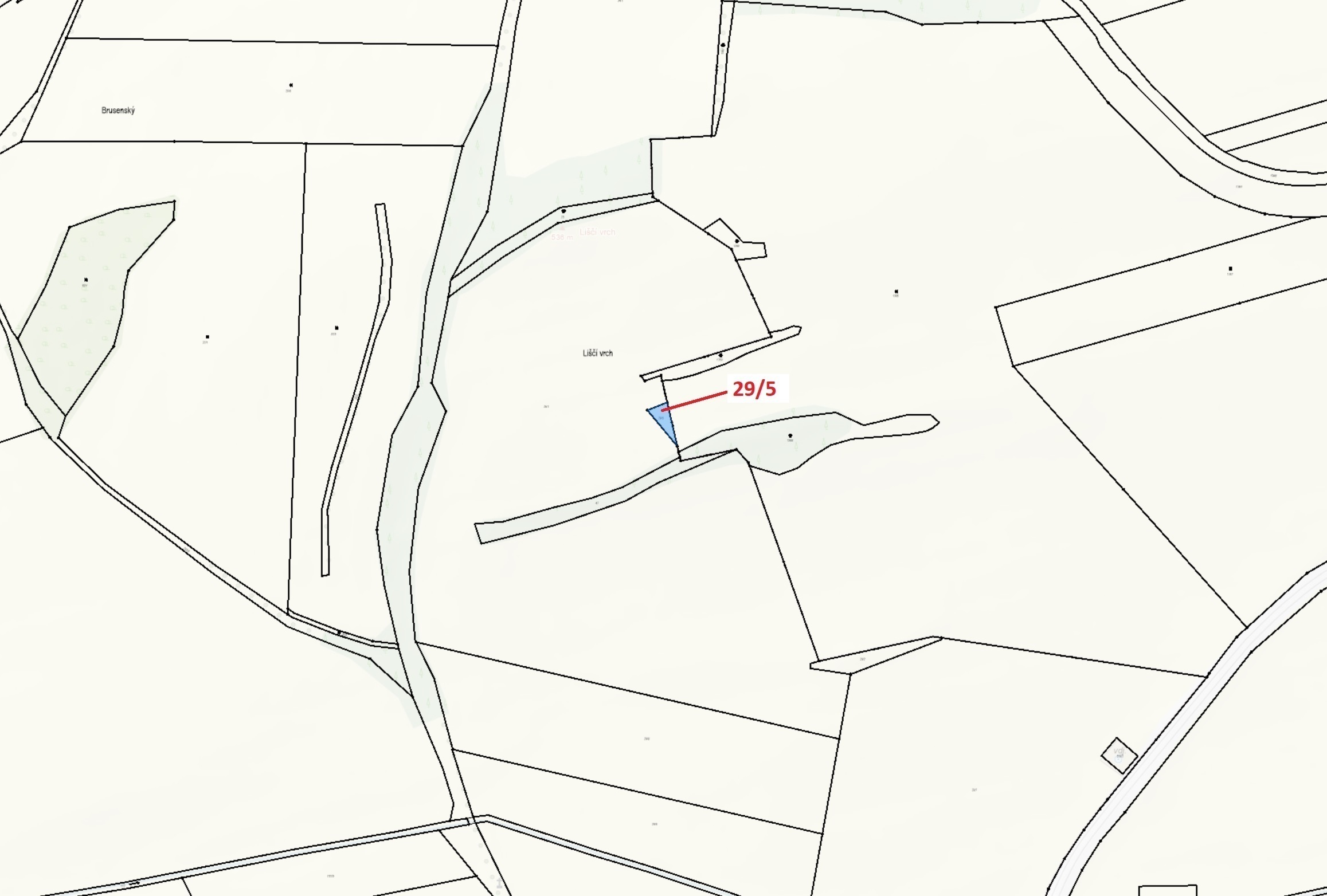 Orná půda o výměře 190 m2, podíl 1/1, katastrální území Horní Chrášťany, obec Lhenice, obec s rozšíř