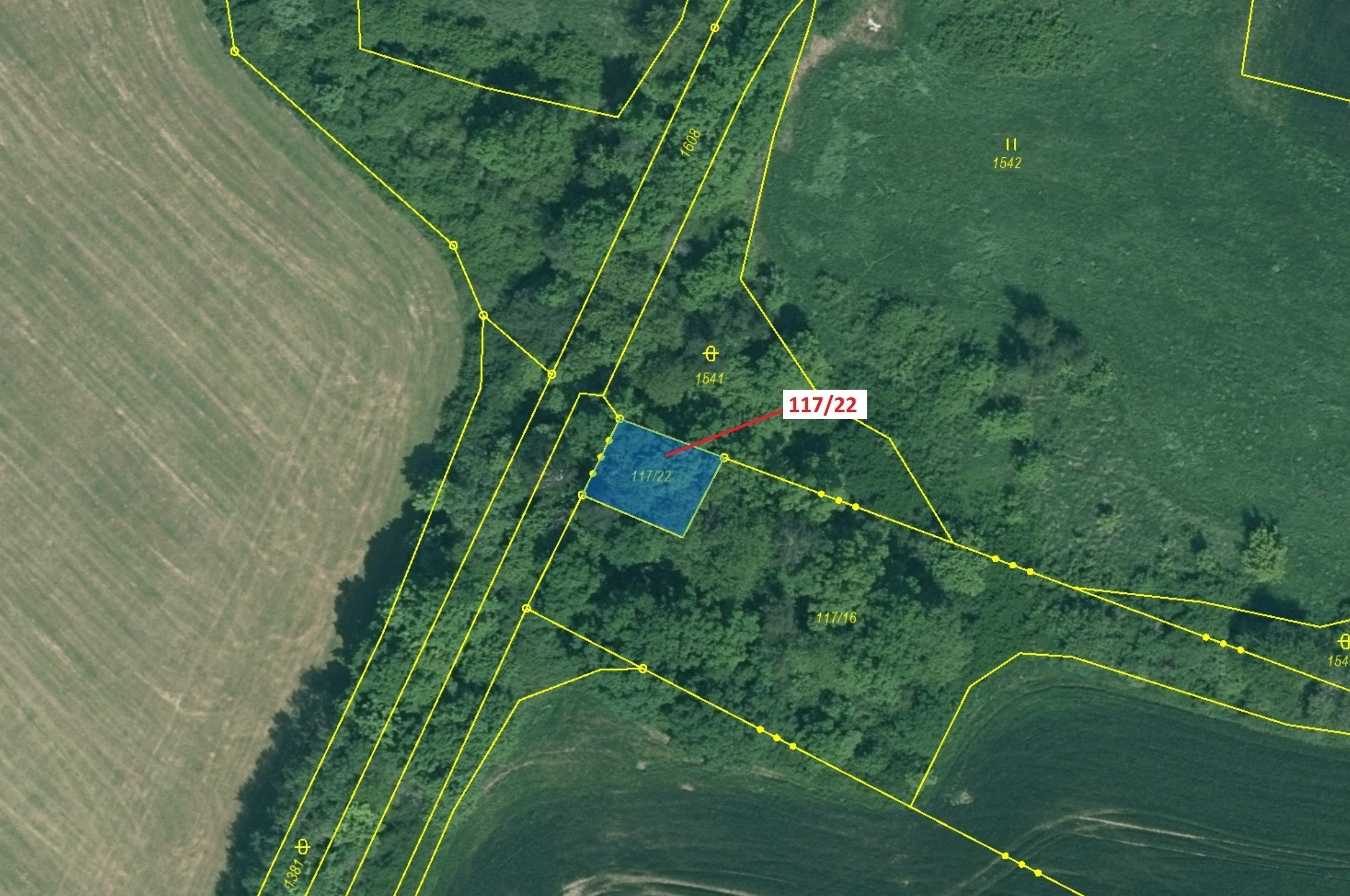 Ostatní plocha o výměře 177 m2, podíl 1/1, katastrální území Chvalovice u Netolic, obec Chvalovice, 