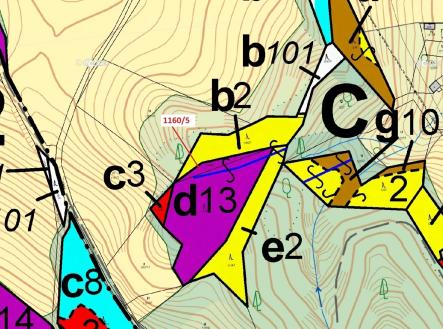 Prodej pozemku, les, 282 m²