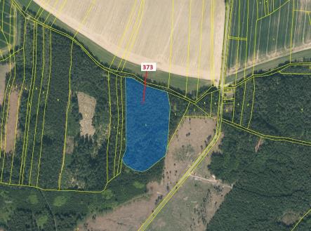 Prodej pozemku, les, 25 608 m²