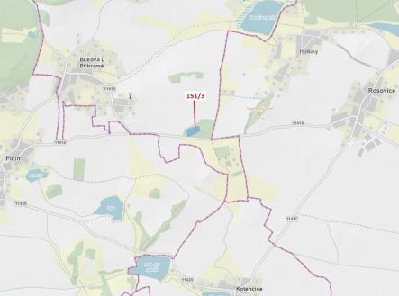 Prodej pozemku, les, 9 307 m²