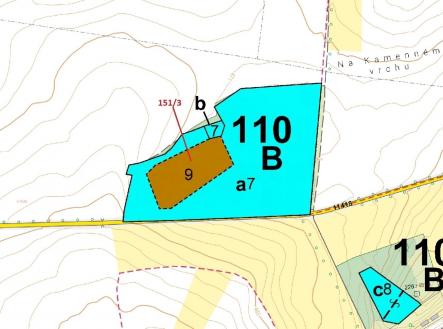 Prodej pozemku, les, 9 307 m²