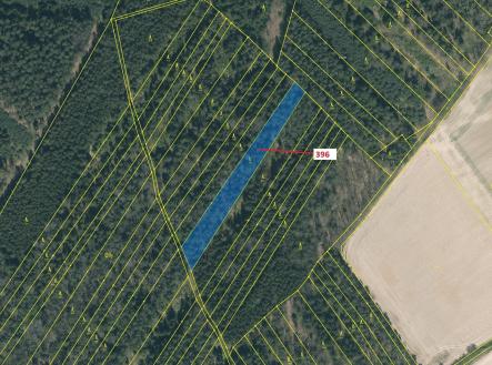 Prodej pozemku, les, 3 832 m²