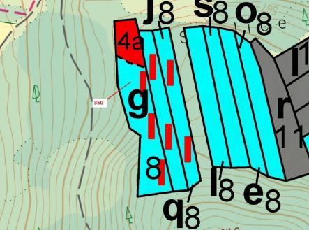 Prodej pozemku, les, 3 476 m²