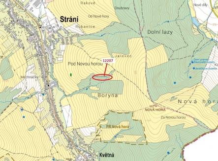 Prodej pozemku, les, 1 163 m²