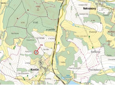 Prodej pozemku, les, 1 626 m²