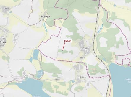 Prodej pozemku, les, 362 m²