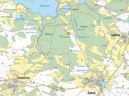 Prodej pozemku, les, 185 m²