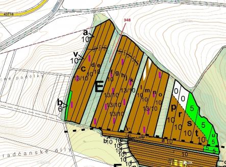Prodej pozemku, les, 6 360 m²