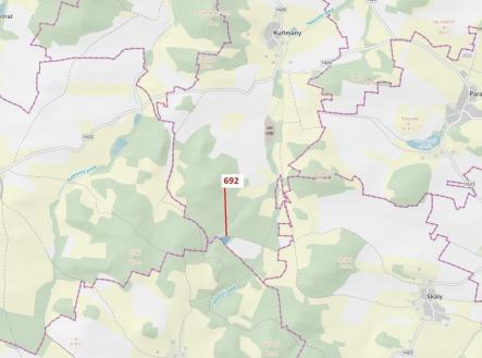 Prodej pozemku, les, 2 947 m²