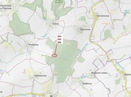 Prodej pozemku, les, 3 483 m²