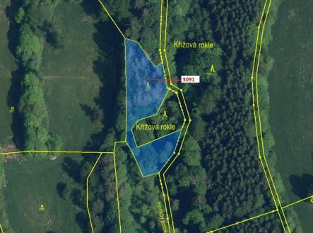 Prodej pozemku, les, 1 964 m²