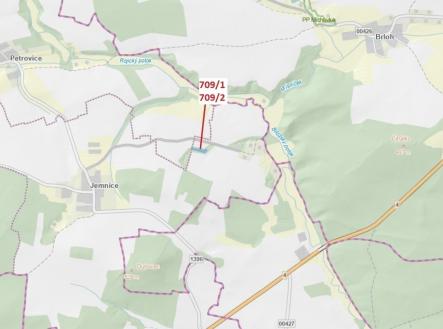 Prodej pozemku, les, 1 823 m²