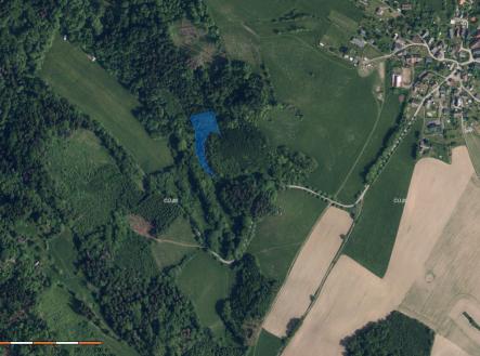 Prodej pozemku, les, 3 816 m²