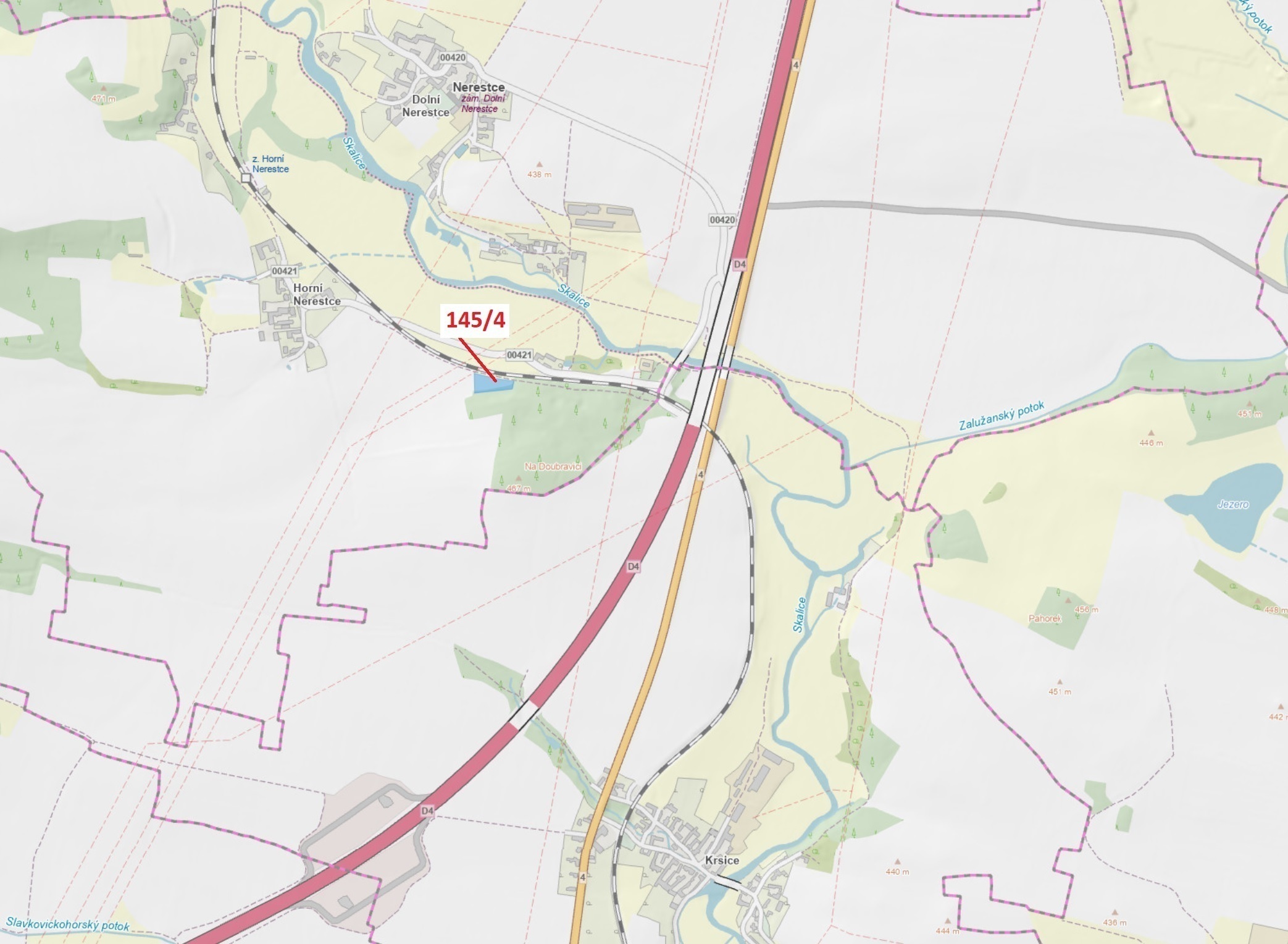 Trvalý travní porost o výměře 2865 m2, podíl 1/1, katastrální území Horní Nerestce, obec Nerestce, o