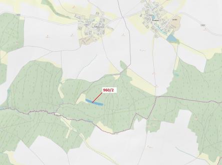 Prodej pozemku, les, 7 607 m²