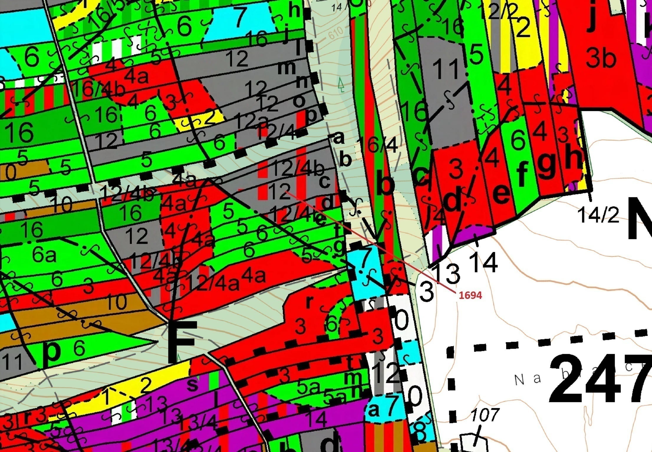 Lesní pozemek o výměře 5 755 m2, podíl 1/1, katastrální území Štítné, obec Žirovnice, obec s rozšíře