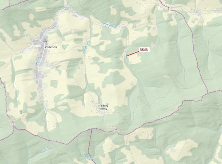 Prodej pozemku, les, 1 866 m²