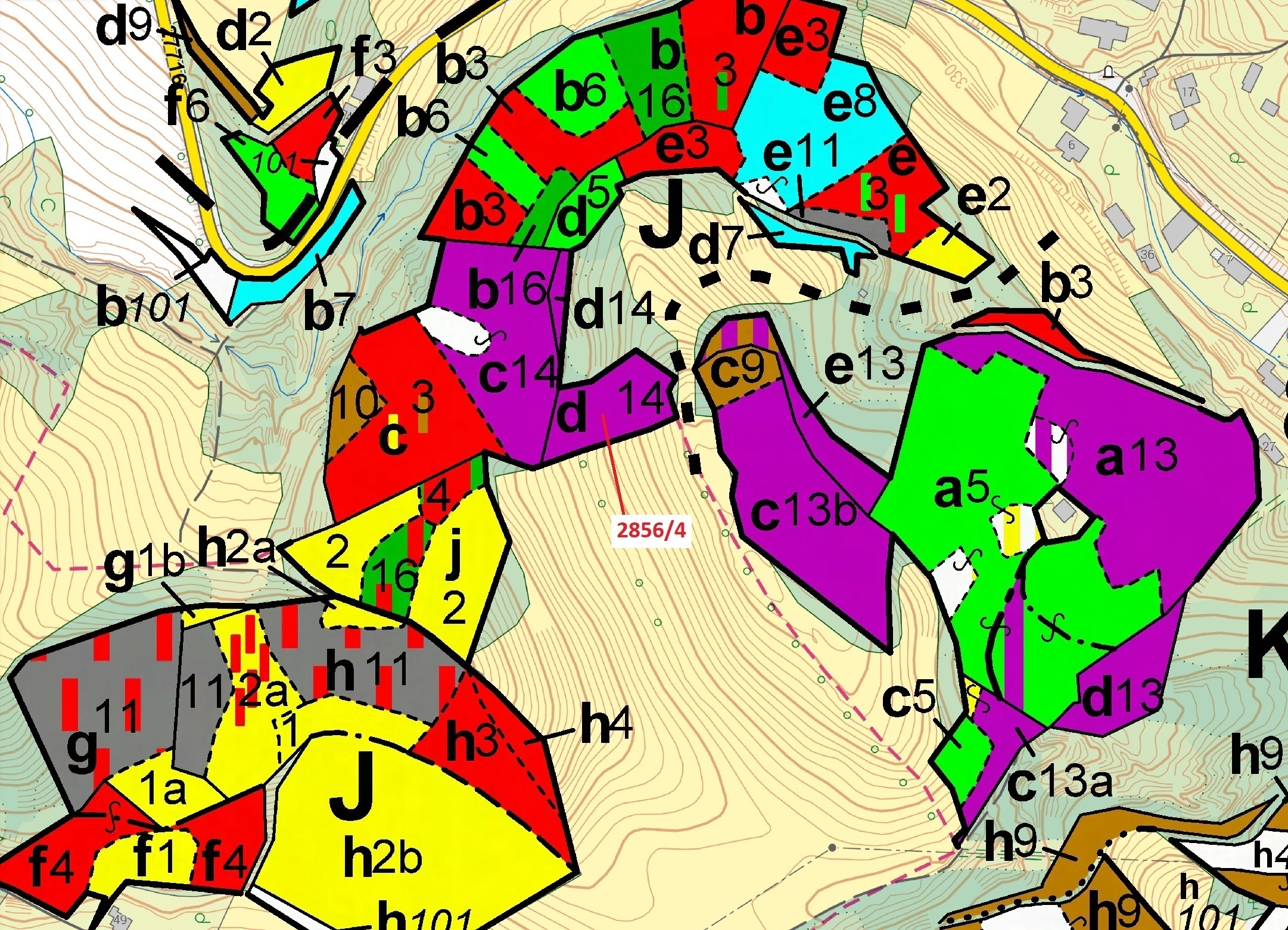 Lesní pozemek o výměře 2709 m2, podíl 1/1, katastrální území Český Dub, obec Český Dub, obec s rozší