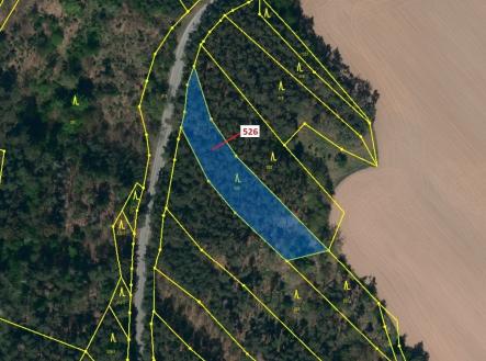 Prodej pozemku, les, 1 796 m²