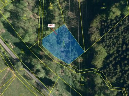 Prodej pozemku, les, 1 093 m²