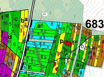 Prodej pozemku, les, 682 m²