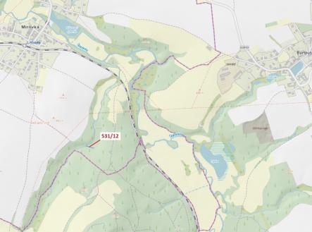 Prodej pozemku, les, 281 m²