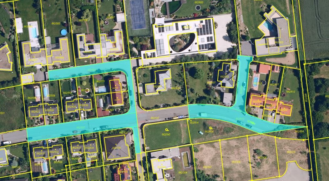 Pozemky - ostatní komunikace v k.ú. Moravany u Brna
