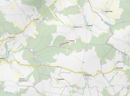 Prodej pozemku, les, 5 348 m²