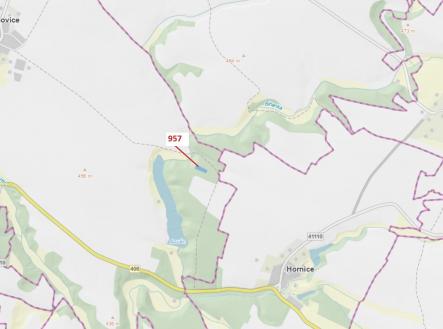 Prodej pozemku, les, 2 344 m²