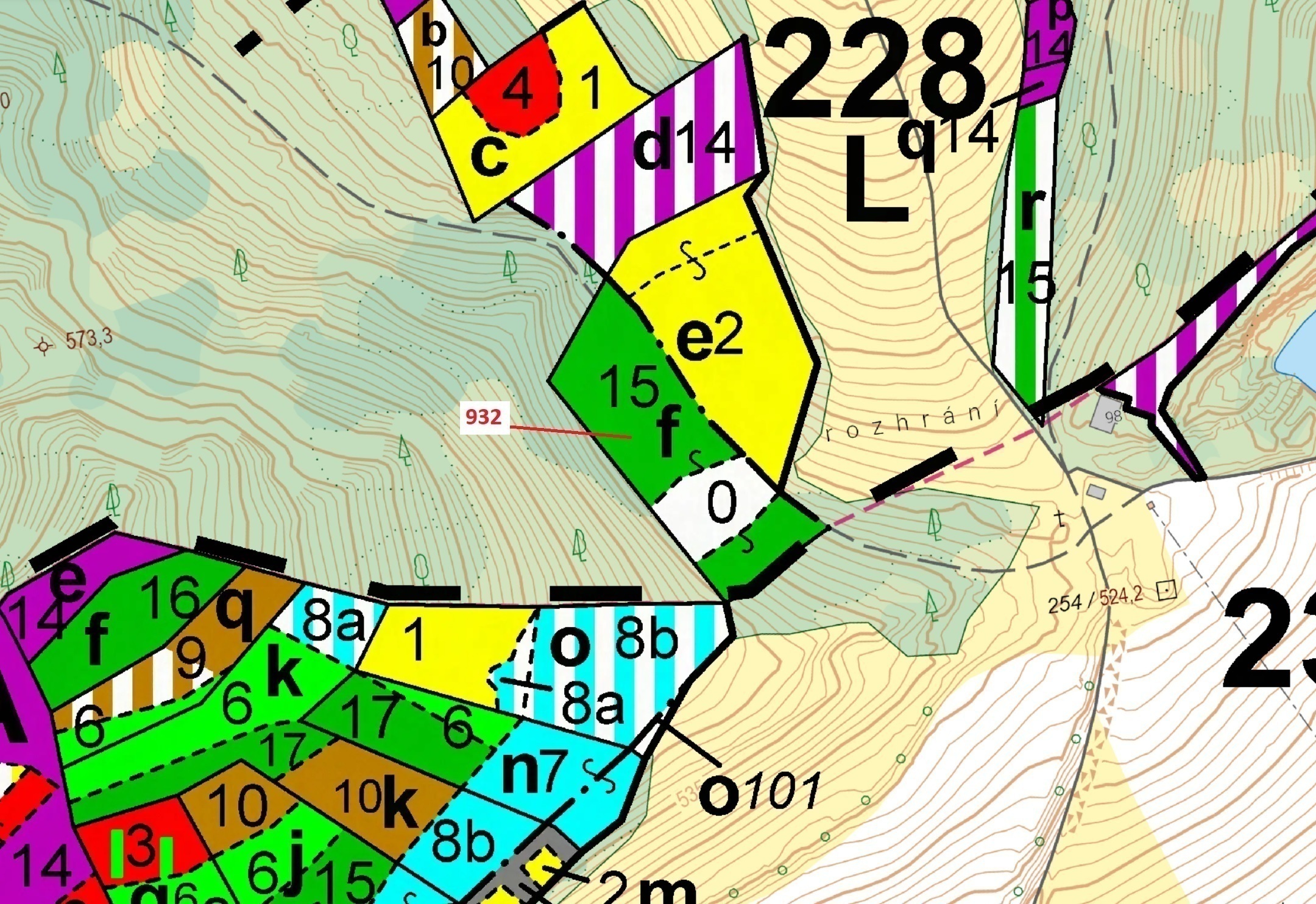 Lesní pozemek o výměře 7 006 m2, podíl 1/1, katastrální území Čepice, obec Rabí, obec s rozšířenou p