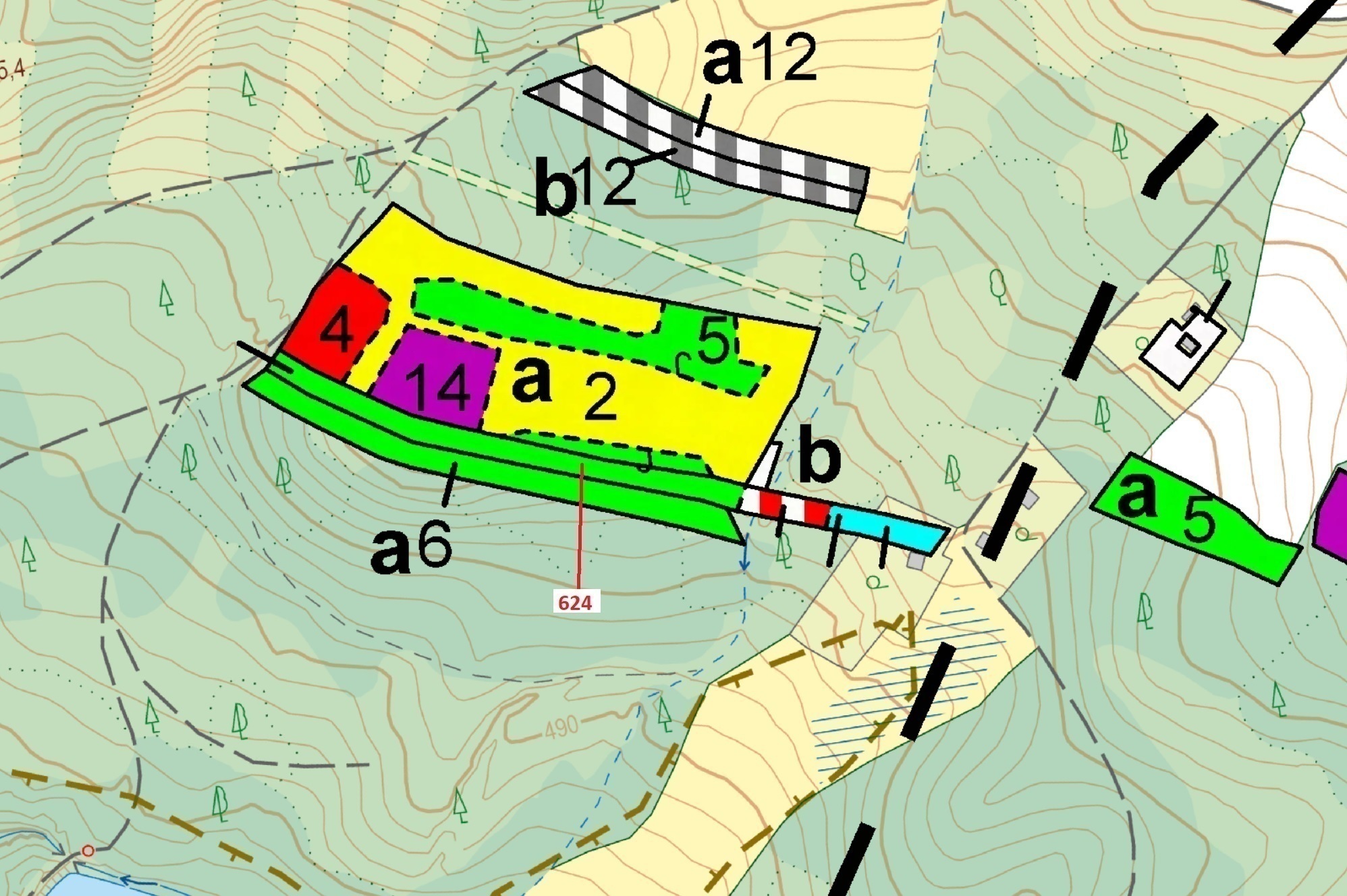 Lesní pozemek o výměře 2 895 m2, podíl 1/1, katastrální území Podbořánky, obec Jesenice, obec s rozš