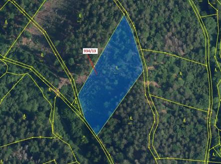 Prodej pozemku, les, 6 213 m²