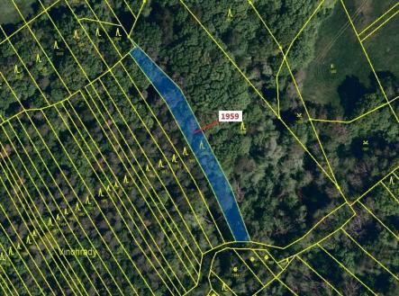 Prodej pozemku, les, 1 160 m²