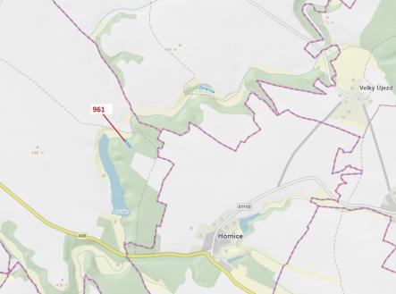 Prodej pozemku, les, 961 m²