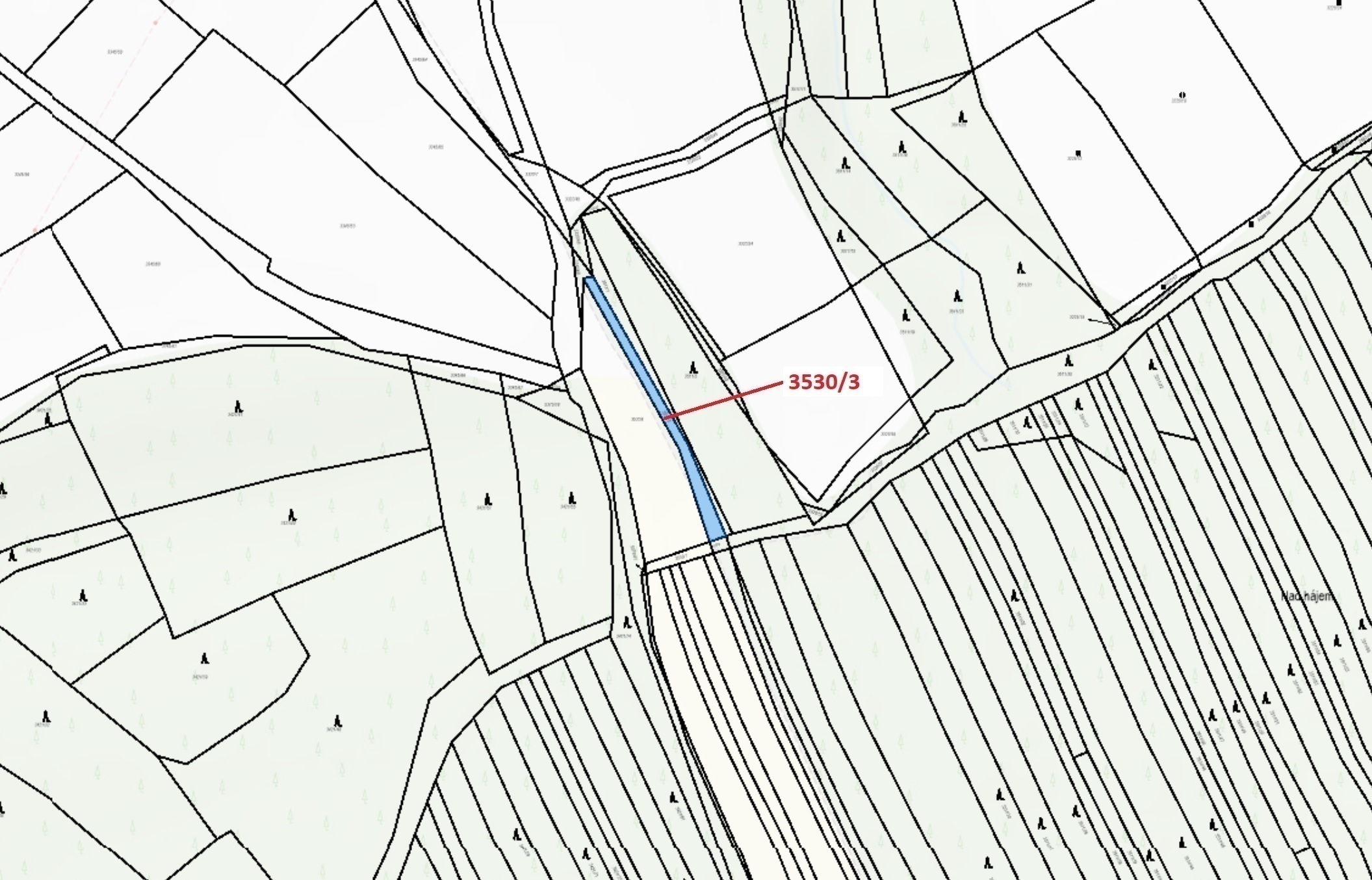 Ostatní plocha o výměře 537 m2, podíl 1/1, katastrální území Bojkovice, obec Bojkovice, obec s rozší
