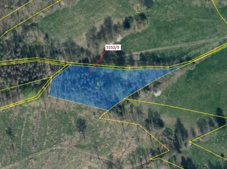 Prodej pozemku, les, 4 741 m²