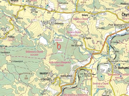 Prodej pozemku, les, 2 039 m²