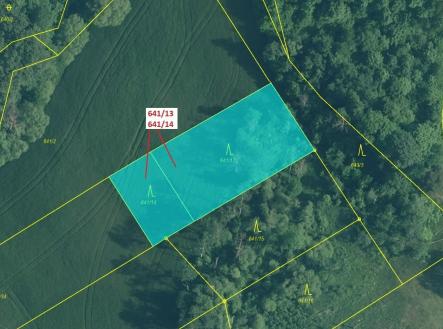 Prodej pozemku, les, 1 958 m²