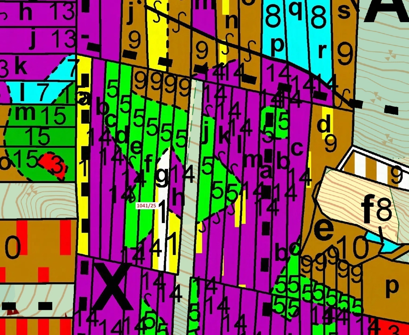 Lesní pozemek o výměře 2082 m2, podíl 1/1, katastrální území Onšovice u Čkyně, obec Čkyně, obec s ro