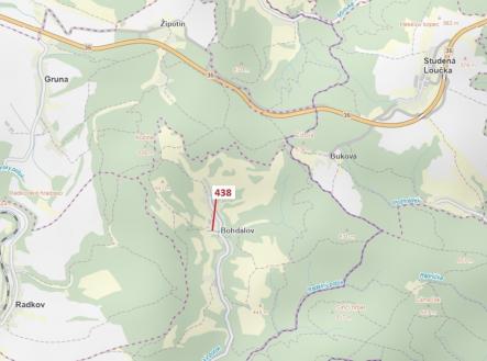 Prodej pozemku, les, 836 m²