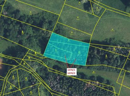 Prodej pozemku, les, 2 271 m²