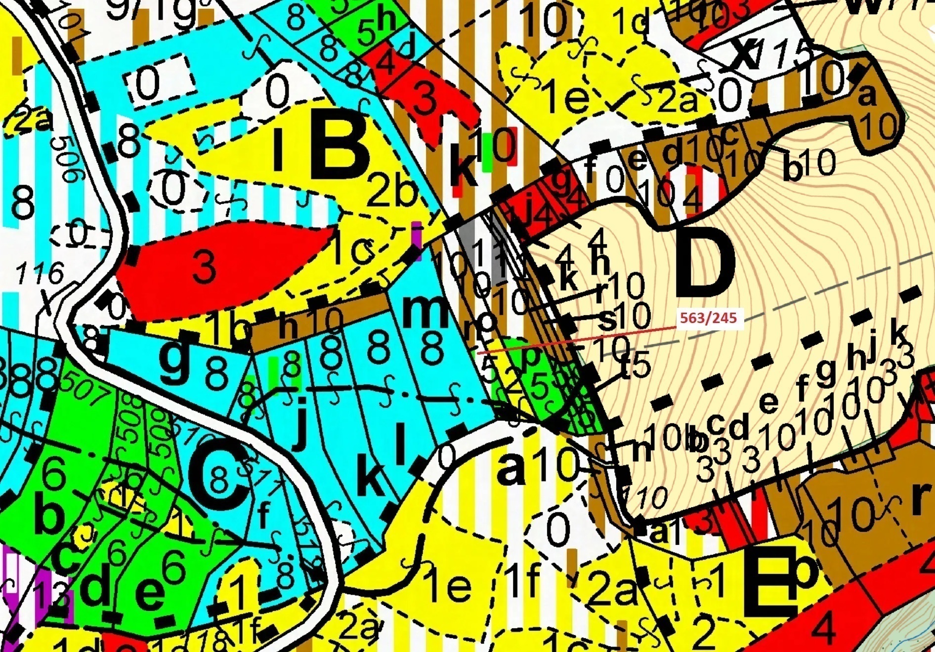 Lesní pozemek o výměře 1009 m2, podíl 1/1, katastrální území Spešov, obec Spešov, obec s rozšířenou 