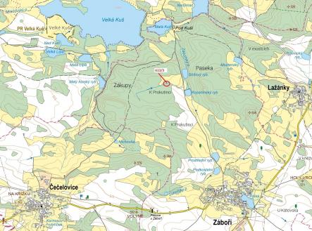 Prodej pozemku, les, 180 m²