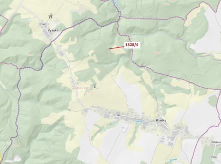 Prodej pozemku, les, 199 m²